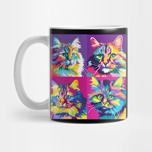 Siberian Cat Pop Art - Cat Lover Gift Mug